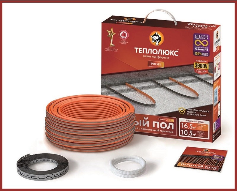 Кабель нагревательный "Теплолюкс" ProfiRoll 9,5 м/180 Вт