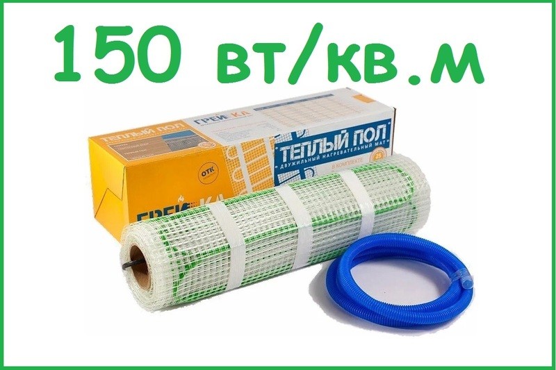 Нагревательный мат Грейка 9,0 кв.м/1350 Вт